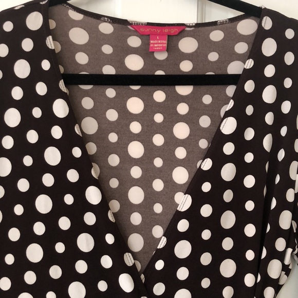 Wrap Dress - Polka Dots - Picture 3 of 5